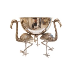 TABLETOP WINE COOLER FLAMINGO SILVER 